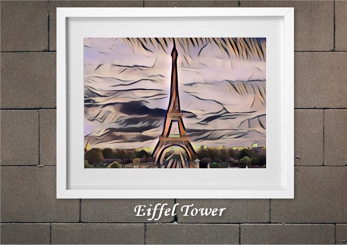Eiffel Tower From Creative Bubble Art